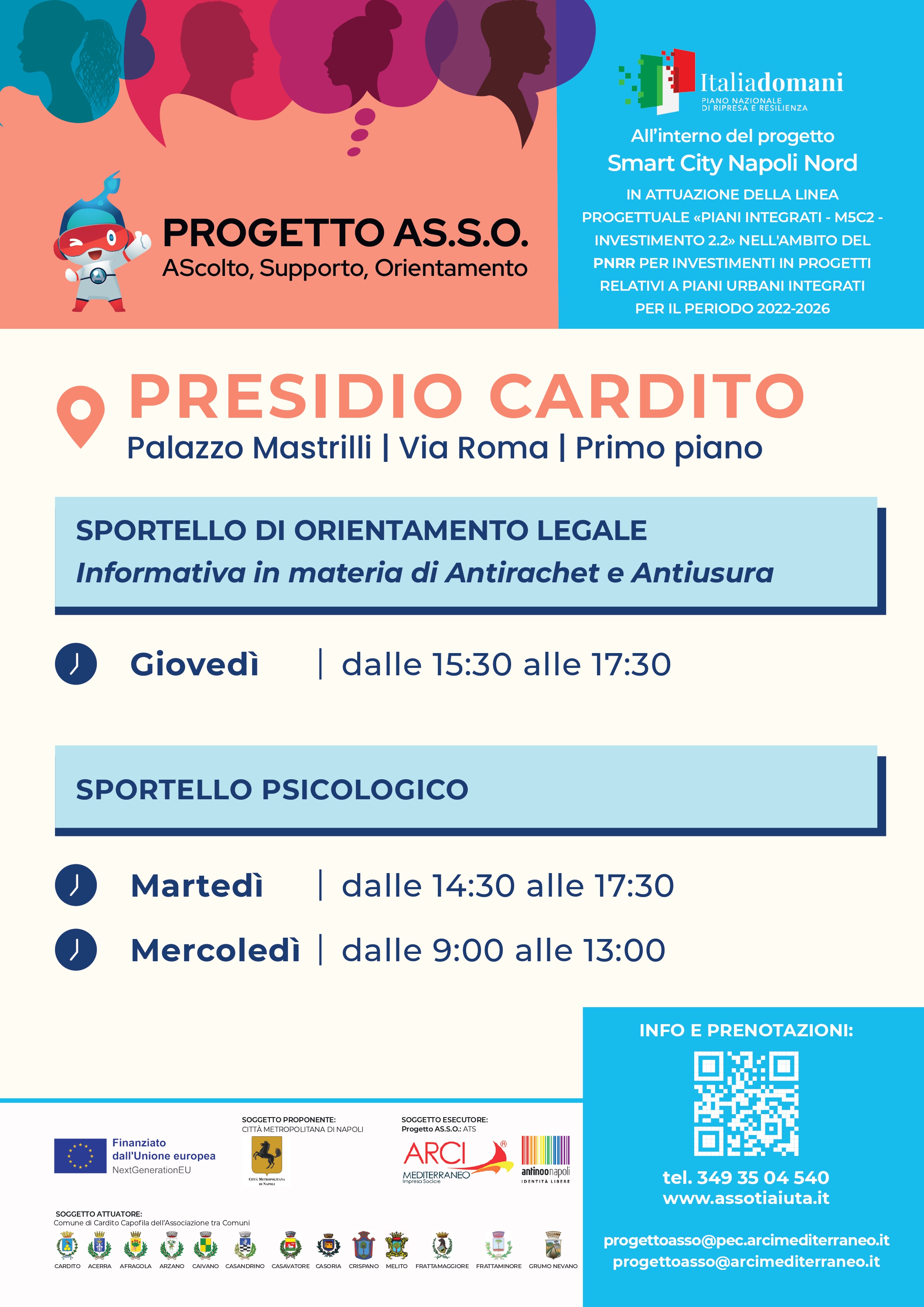 PROGETTO AS.S.O. - Ascolto, Supporto, Orientamento.