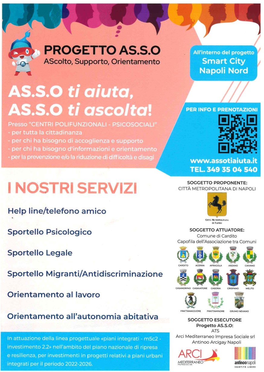 PROGETTO AS.S.O Ascolto, Supporto, Orientamento